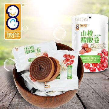 悠伴165g袋裝山楂酸酸卷 特價促銷，喚醒味蕾的酸甜誘惑
